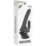 BASECOCK - REALISTLIK KAUGJUHITAV VIBRAATOR KOOS TESTIKLITEGA 20 CM
